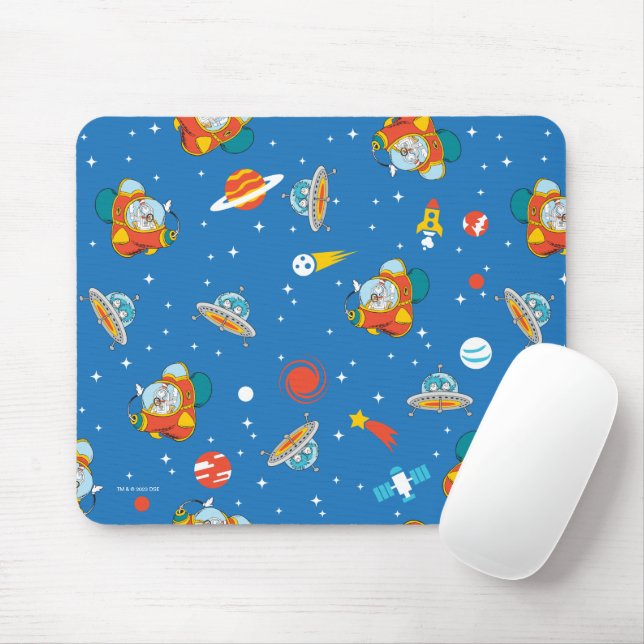 Dr. Seuss | Cat in the Hat Space Pattern Mouse Pad (With Mouse)