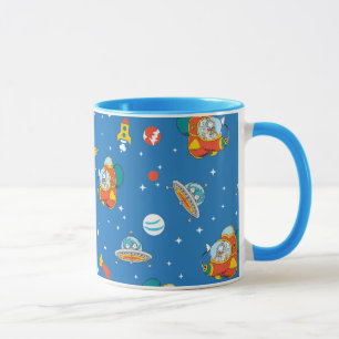 Dr. Seuss   Cat in the Hat Space Pattern Mug