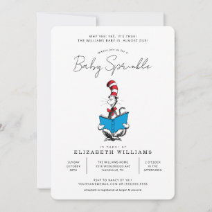 Dr. Seuss - Cat in the Hat Sprinkle Invitation