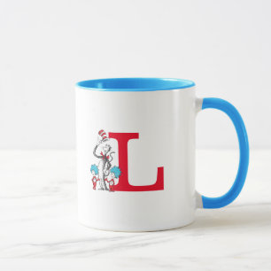 Dr. Seuss Cat in the Hat, Thing One Monogram L Mug