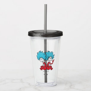 Dr. Seuss   Cat in the Hat Thing One & Thing Two Acrylic Tumbler