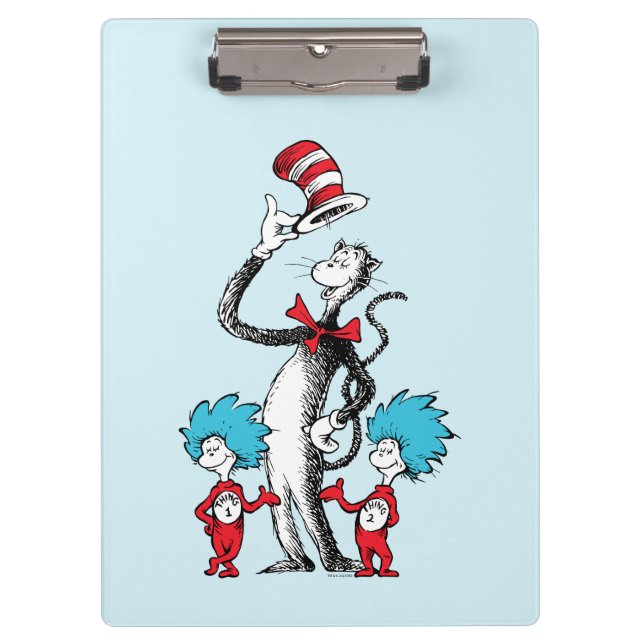 Dr. Seuss | Cat in the Hat, Thing One & Thing Two Clipboard (Front)