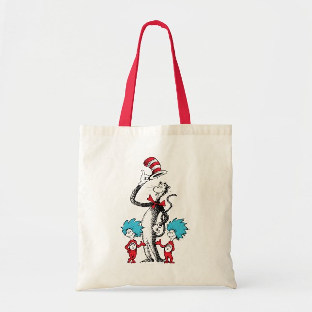 Dr. Seuss | Cat in the Hat, Thing One & Thing Two Tote Bag (Front)