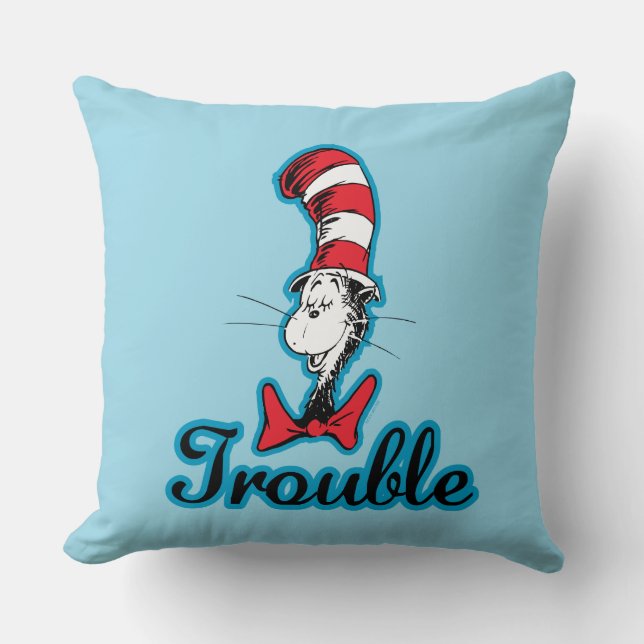 Dr. Seuss | Cat in the Hat Trouble Cushion (Front)