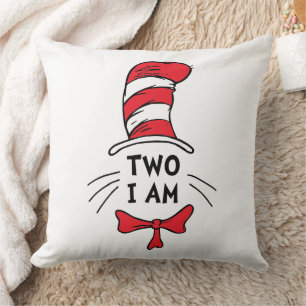 Dr. Seuss   Cat in the Hat - Two I Am Birthday Cushion