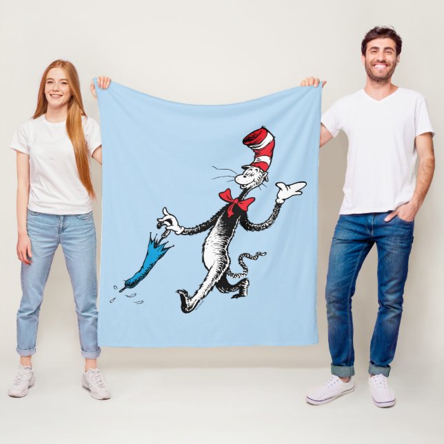 Dr. Seuss | Cat in the Hat Umbrella Walk Fleece Blanket (In Situ)