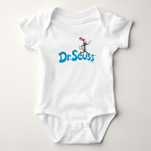 Dr. Seuss Cat in the Hat Vintage Logo Baby Bodysuit