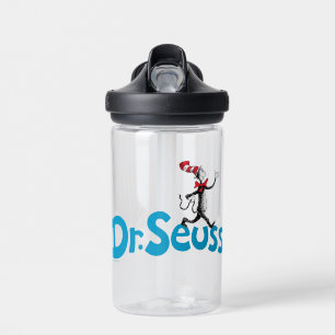 Dr. Seuss   Cat in the Hat Vintage Logo Water Bottle