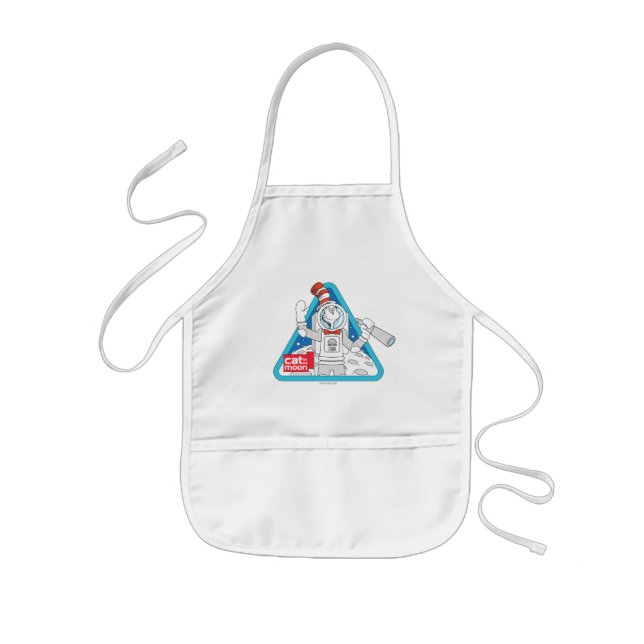 Dr. Seuss | Cat in the Moon Outer Space Graphic Kids Apron (Front)