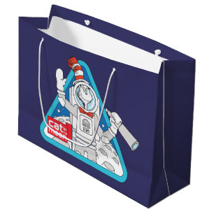 Dr. Seuss   Cat in the Moon Outer Space Graphic Large Gift Bag