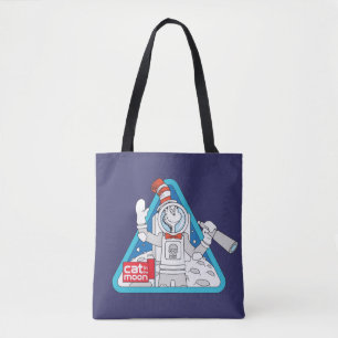 Dr. Seuss Cat in the Moon Outer Space Graphic Tote Bag