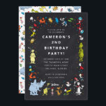 Dr. Seuss Character Confetti | Kids Birthday Invitation<br><div class="desc">Make those little birthday wishes soar with these invitations featuring everyone's favourite Dr. Seuss characters!

Each invitation features a colourful collage design bursting with beloved Dr. Seuss characters like Cat in the Hat,  Thing One and Thing Two,  and Horton the Elephant.</div>