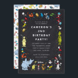 Dr. Seuss Character Confetti | Kids Birthday Invitation<br><div class="desc">Make those little birthday wishes soar with these invitations featuring everyone's favourite Dr. Seuss characters!

Each invitation features a colourful collage design bursting with beloved Dr. Seuss characters like Cat in the Hat,  Thing One and Thing Two,  and Horton the Elephant.</div>
