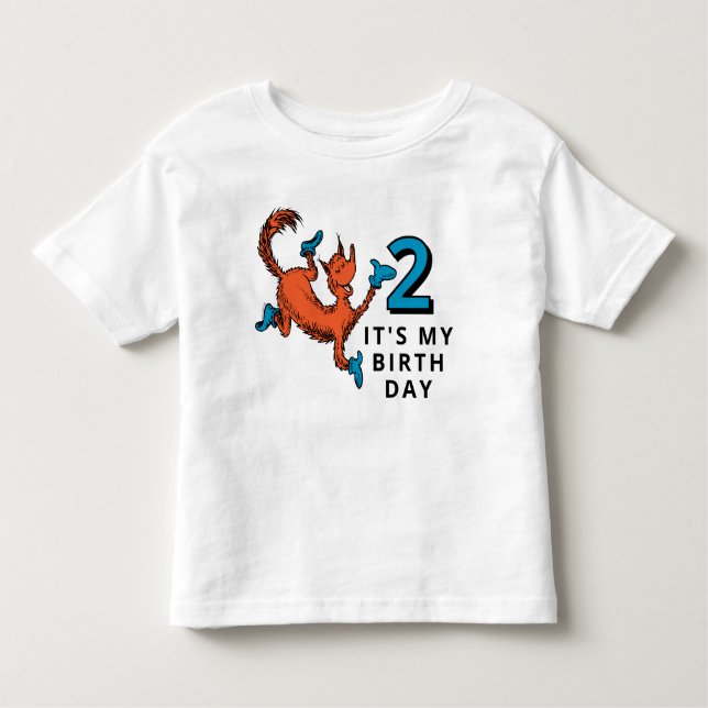 Dr. Seuss Character Confetti | Kids Birthday Toddler T-Shirt (Front)
