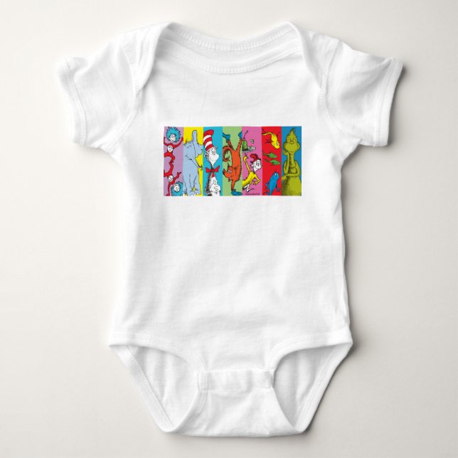 Dr. Seuss | Character Slice Baby Bodysuit (Front)