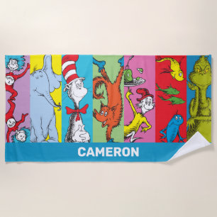 Dr. Seuss   Character Slice Beach Towel