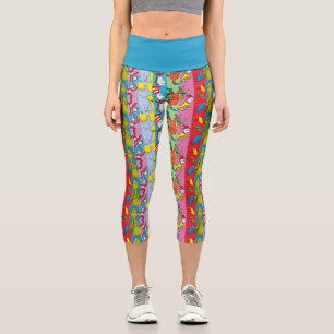 Dr. Seuss Character Slice Capri Leggings