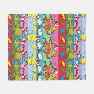 Dr. Seuss   Character Slice Fleece Blanket