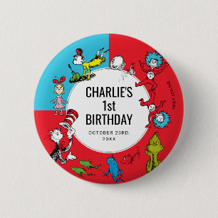 Dr. Seuss - Characters Kids Birthday 6 Cm Round Badge