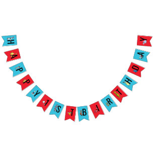 Dr. Seuss - Characters Kids Birthday Bunting