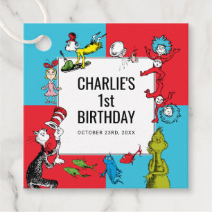 Dr. Seuss - Characters   Kids Birthday Favour Tags