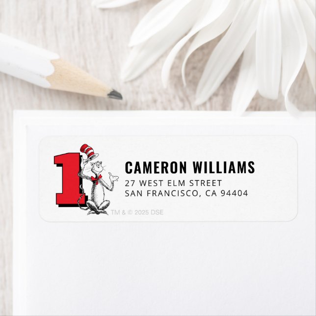 Dr. Seuss - Characters | Kids Birthday Return Address Label (Insitu)