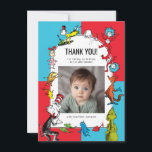 Dr. Seuss - Characters | Kids Birthday Thank You Card<br><div class="desc">A heartfelt thank you from the whole Dr. Seuss crew! This vibrant thank you card is bursting with a fun collage of beloved characters from all across the whimsical world of Dr. Seuss. It’s the perfect way to show gratitude to your guests for making the birthday so fun and special....</div>
