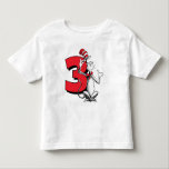 Dr. Seuss - Characters | Kids Birthday Toddler T-Shirt<br><div class="desc">Celebrate a special milestone with this whimsical 3rd birthday t-shirt! Featuring the iconic Cat in the Hat and a bold number three, this shirt is the perfect outfit for the birthday child to wear to their party, ensuring they feel like the star of the show. This charming and playful shirt...</div>