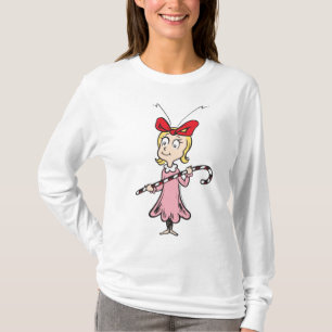 Dr. Seuss Cindy-Lou Who - Holding Candy Cane T-Shirt