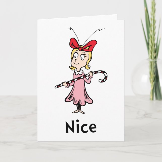 Dr. Seuss | Cindy-Lou Who is Nice Card (Front)