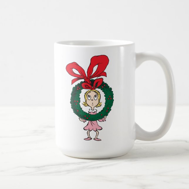 Dr. Seuss | Cindy-Lou Who - Wreath Coffee Mug (Right)