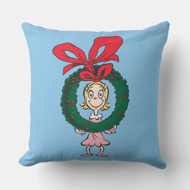 Dr. Seuss | Cindy-Lou Who - Wreath Cushion (Front)