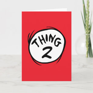 Dr. Seuss   Custom Thing One Thing Two Card