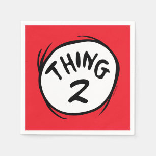 Dr. Seuss   Custom Thing One Thing Two Napkin