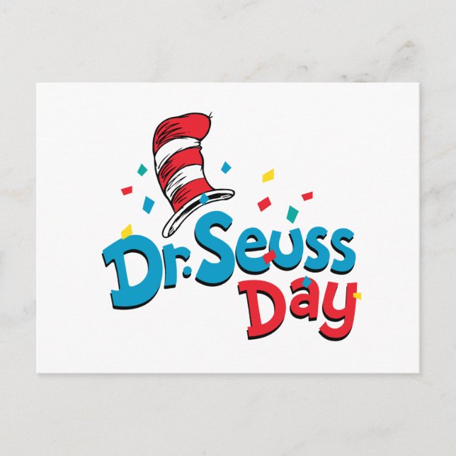 Dr. Seuss Day | Confetti Postcard (Front)