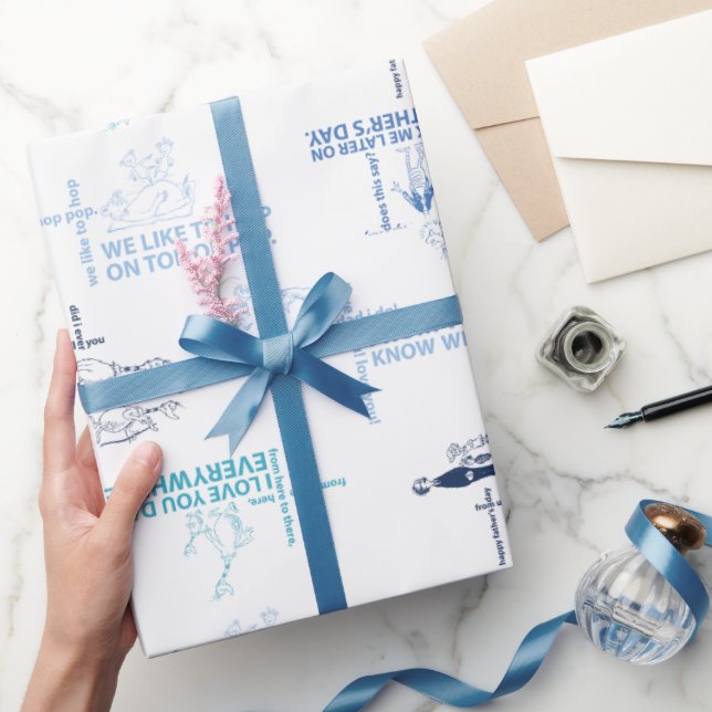 Dr. Seuss | Father's Day Quote Pattern Wrapping Paper (Gifting)
