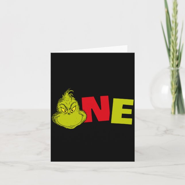 Dr Seuss First Birthday One Baby  Card (Front)