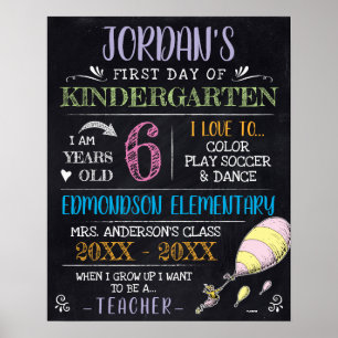 Dr. Seuss   First or Last Day of School Poster