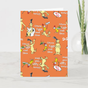 Dr. Seuss Green Eggs and Ham Character Pattern Card