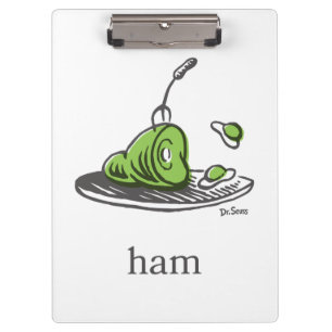 Dr. Seuss Green Eggs and Ham Clipboard