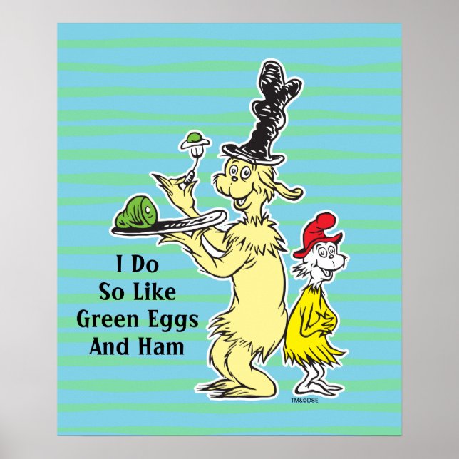 Dr. Seuss | Green Eggs and Ham | Friend & Sam-I-Am Poster (Front)
