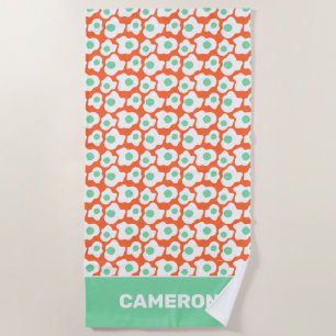 Dr. Seuss   Green Eggs and Ham Icon Beach Towel