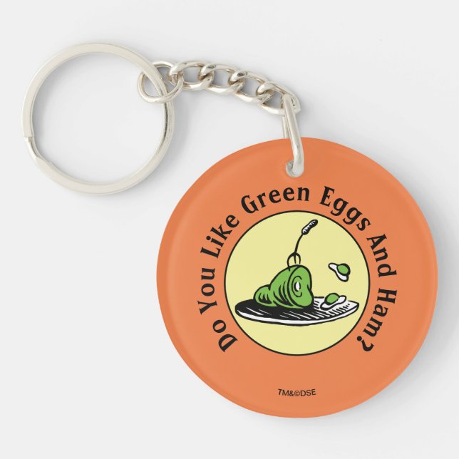 Dr. Seuss | Green Eggs and Ham Icon Key Ring (Front)