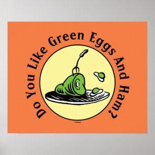 Dr. Seuss   Green Eggs and Ham Icon Poster