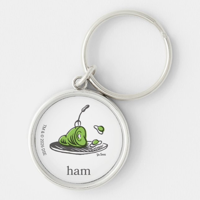 Dr. Seuss | Green Eggs and Ham Key Ring (Front)