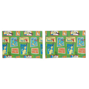Dr. Seuss Green Eggs and Ham Story Quotes Pillowcase
