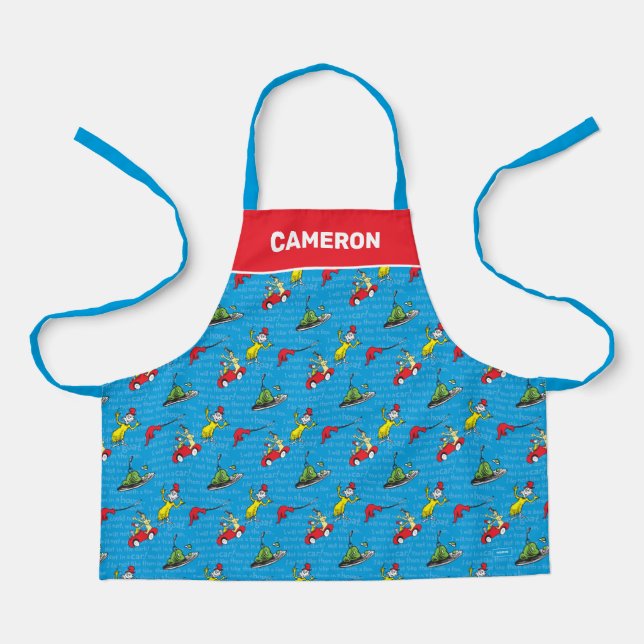 Dr. Seuss | Green Eggs And Ham Storybook Pattern Apron (Front)