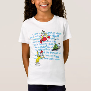 Dr. Seuss | Green Eggs And Ham Storybook Pattern T-Shirt