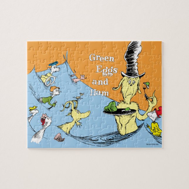 Dr. Seuss Green Eggs & Ham Water Scene Jigsaw Puzzle (Horizontal)