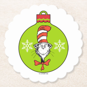 Dr. Seuss Grinch Classic The Cat in the Hat Paper Coaster